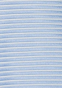 Corbata seda azul hielo blanco