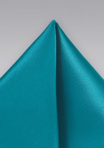 Pañuelo de bolsillo fibra sintética azul verdoso