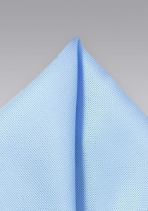Pañuelo de bolsillo estructurado azul hielo
