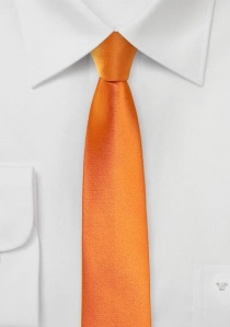 Corbata para hombre estrecha monocroma de color