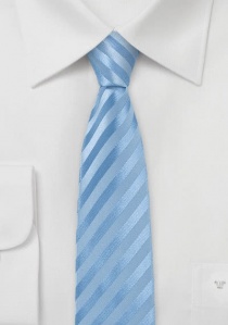 Corbata rayas estrechas azul hielo