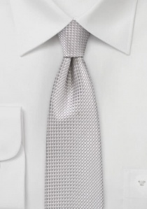 Corbata estructurada estrecha gris casi metálica