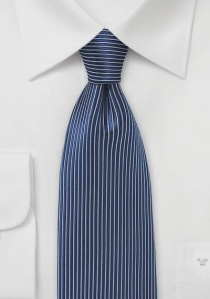 Corbata diseño rayas verticales azul marino