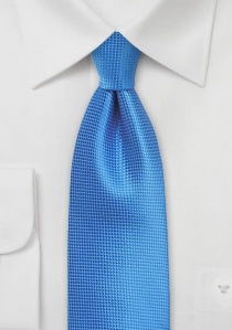 Corbata unicolor estructurada azul