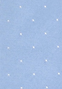 Corbata puntos azul claro algodón