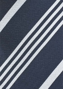 Corbata azul marino diseño rayas