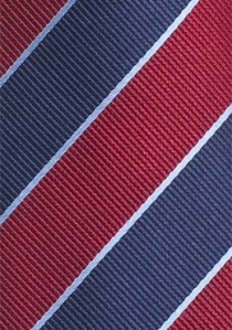 Krawatte Business-Streifen rot navy