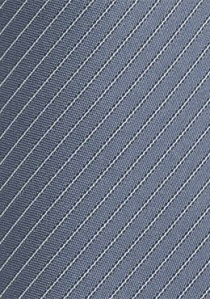 Corbata gris plateado lineas