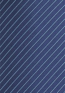 Krawatte navy Lamellen-Linien