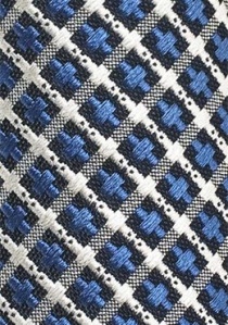 Corbata de negocios estructura cruz azul royal