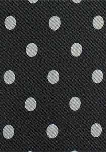 Patrón de puntos gruesos de la corbata negro