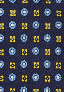Emblemas de corbata para hombres azul noche