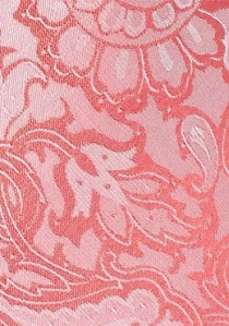 Corbata llamativa con motivos paisley color fresa