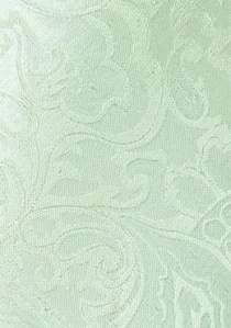 Corbata llamativa paisley verde pálido