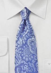 Corbata distintiva en apariencia de cachemira azul