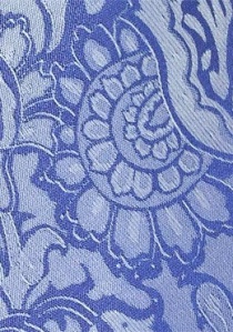 Corbata distintiva en apariencia de cachemira azul