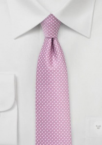 Puntitos de corbata de hombre rosado