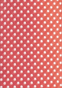 Corbata de negocios puntos rojo fresa