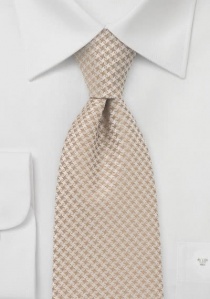 Corbata de caballero con diseño enrejado Marrón
