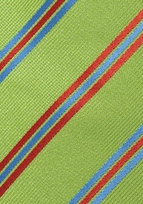 Corbata de niño con diseño de rayas verde
