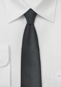 Corbata estructurada negra