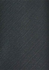 Corbata acanalada negra