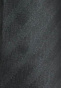 Corbata negra con rayas