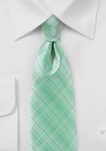 Corbata de caballero de moda estructurada verde