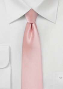 Corbata estrecha fibra sintética rosa