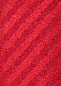 Corbata de clip roja de microfibra