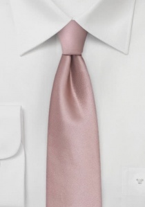 Corbata de forma estrecha monocolor rosa oscuro