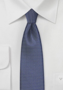 Mens Narrow Tie Waffle Structure Ultrarine