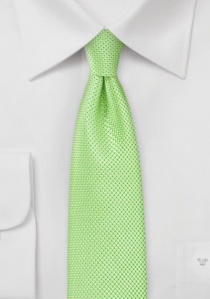 Corbata Estructura Verde Claro Slim