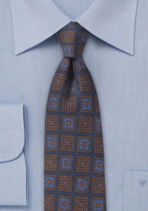 Cajas de corbata de noche azul medio marrón