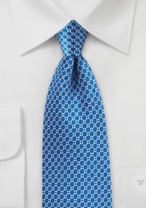 Corbata diseño rejilla azul retro