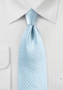 Corbata motivo rejilla azul claro retro