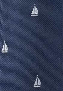 Corbata barcos de vela azul navy