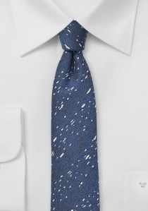 Corbata de caballero marmolada azul roayal lana