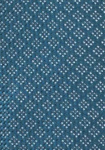 Corbata motivo barquillo azul verdoso