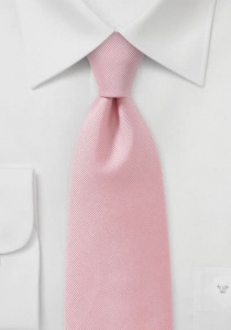 Corbata XXL estructura acanalada rosa