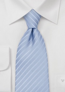 Corbata de niño con diseño de rayas Ice Blue Pearl
