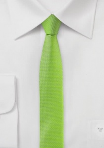 Corbata de caballero de forma extra estrecha verde