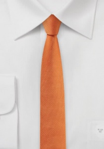 Corbata extra estrecha naranja