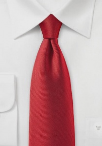 Corbata de caballero lujo rojo acanalado