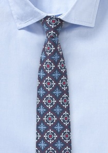 Moderna corbata de algodón de diseño clásico