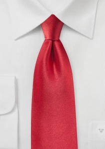 Corbata brillo satén rojo