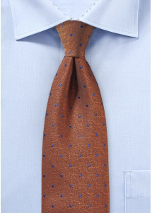 Corbata de negocios rojo cerámica motivo puntos