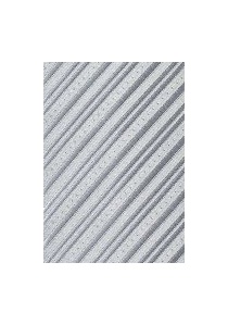 Krawatte schmal geformt Linien-Oberfläche silber