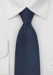 Corbata de negocios estructurada azul navy