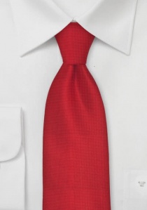 Corbata texturada roja
